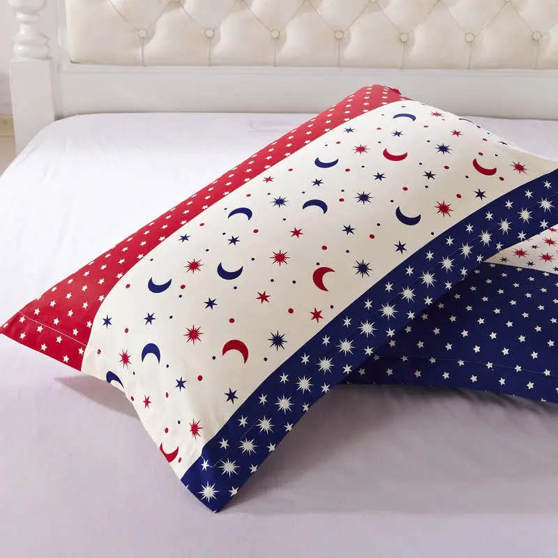 

2pc Cotton pillowcase flower printing bedding soft and comfortable fashion design pillowcase