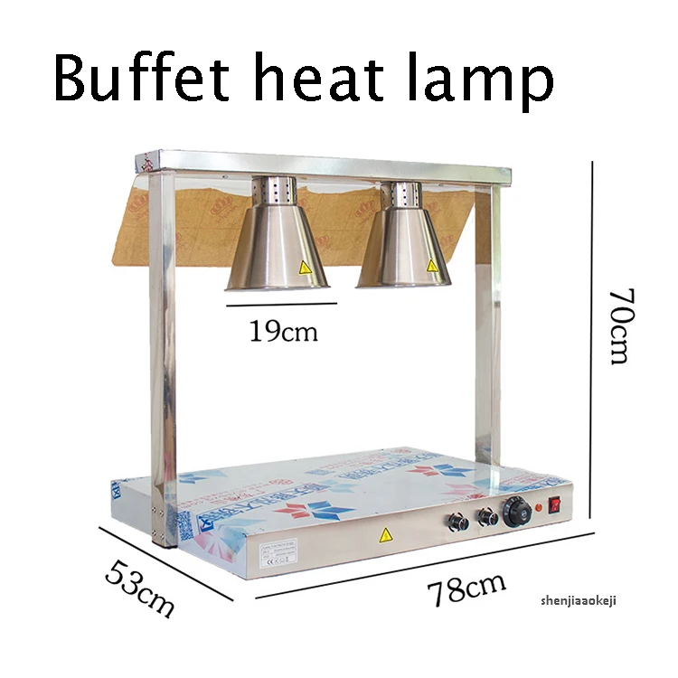 Двухголовый изолированный разъем термоизоляционный для продуктов лампа буфет термоизоляционный для продуктов настольная лампа для