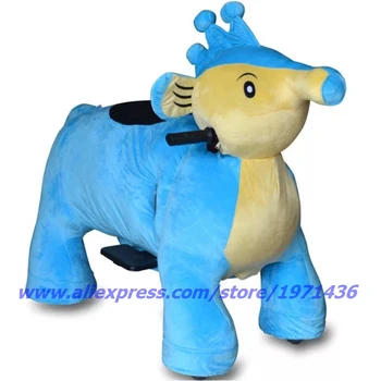 

2020 The Latest Design Remote Control Battery Coin Operated Electric Cute Plush Animal Ride On Toys