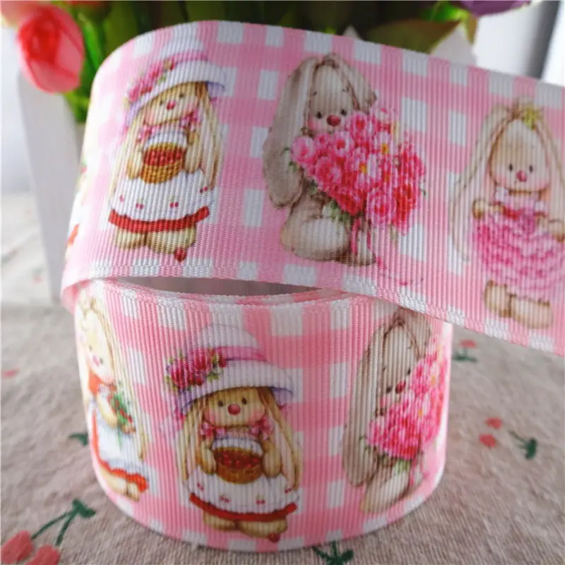18091907 1 &quot25 мм 1/2&quot 38 10 ярдов мультфильм печатных grosgrain ленты DIY волос банты ручной