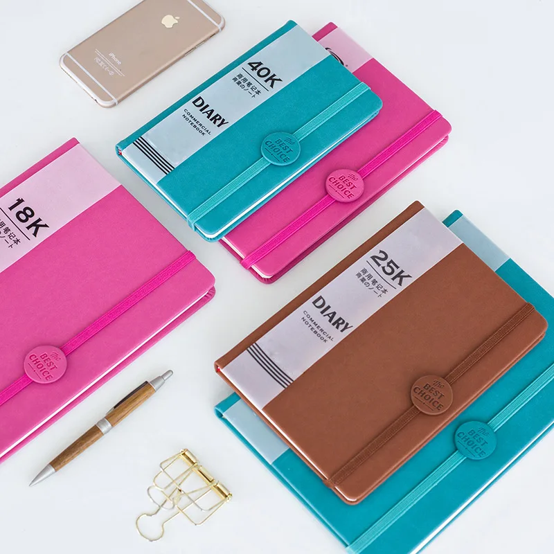 

Creative trend Color Pages A5 Notebook Little Blue House Diary Book Hardcover diary Korea Stationery School Supplies