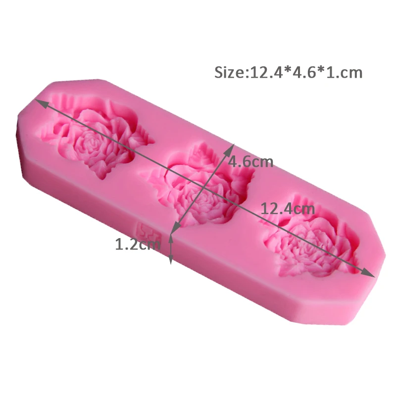 3D Rose Flower Silicone Soap Mold DIY Fondant Cake Decorating Tools Baking Chocolate Gumpaste Mold Baking