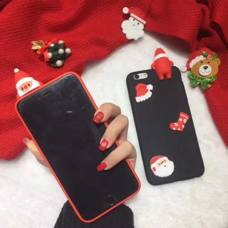 Рождественский праздничный чехол для Xiaomi 6 6X8 8SE Max 3 Pro Redmi Note 4X S2 модный Задний Бампер защитный чехол