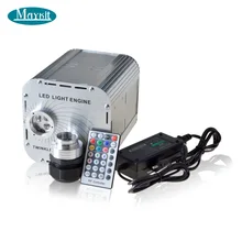 Maykit RGB волоконно-оптические мерцающие светодиоды звезда потолочный свет комплект 1100 шт. 7 м 0,75 мм 45 Вт мерцающий источник света пульт дистанционного управления двигателя