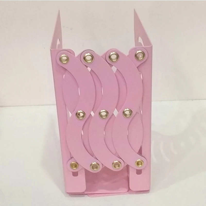 

Metal retractable book textbook file iron creative bookshelf folding office bookend storage book folder