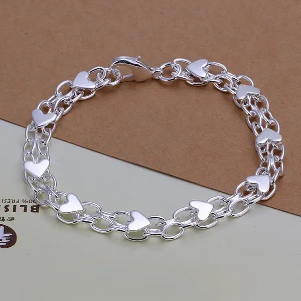 China amor pulsera de plata lkmspch293 pulseras de cadena para mujeres con corazón|bracelet jelly|bracelet gpsbracelet toy - AliExpress