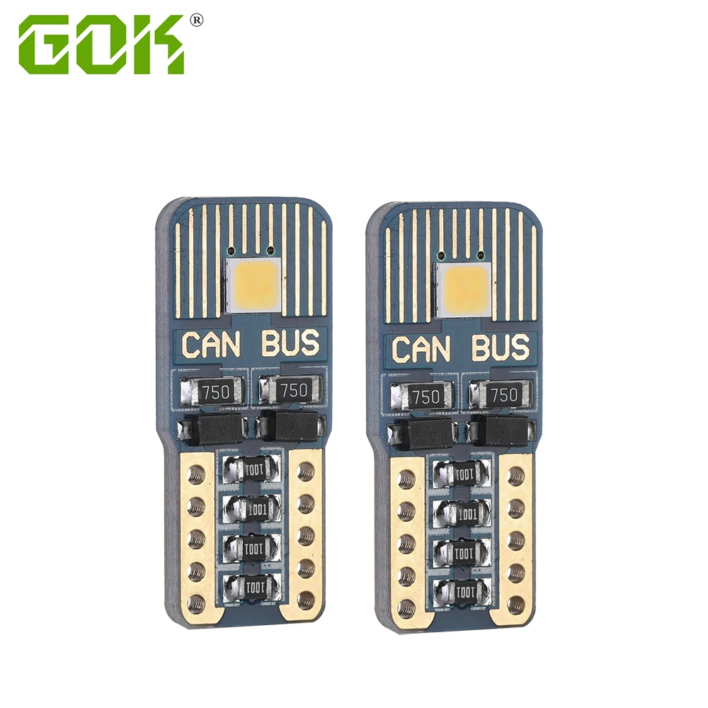 10Pcs T10 Led Canbus 2smd 3030 w5w Bulbs 168 194 Car Interior Lights Signal Lamp Dome Reading License Plate Light Auto 12V | Автомобили и