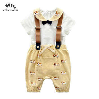 

2020 Baby Boy/Girl Clothes 2pcs Clothing Sets Cotton Rompers overalls Pant cartoon infant Newborn jumpsuit high quality Clothes