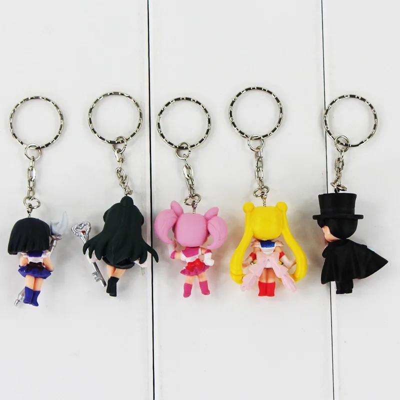 5 шт./лот Сейлор Мун фигурки Юпитер венерина Меркурий брелоки модели игрушки