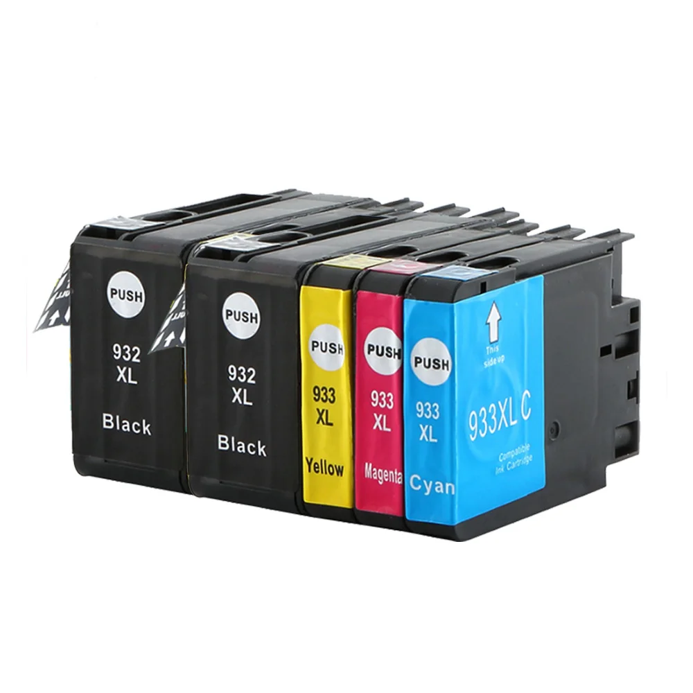 

5Pack Compatible Ink Cartridge For HP932 HP 932 XL 933 XL For HP Officejet Pro 6100 6600 6700 7110 7610 7612 Printer ink