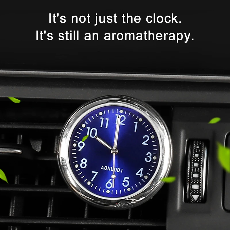 2 в 1 Функция автомобильный орнамент освежитель воздуха внутреннее украшение светящиеся часы авто часы автомобильный зажим на вентиляцию автомобильные часы