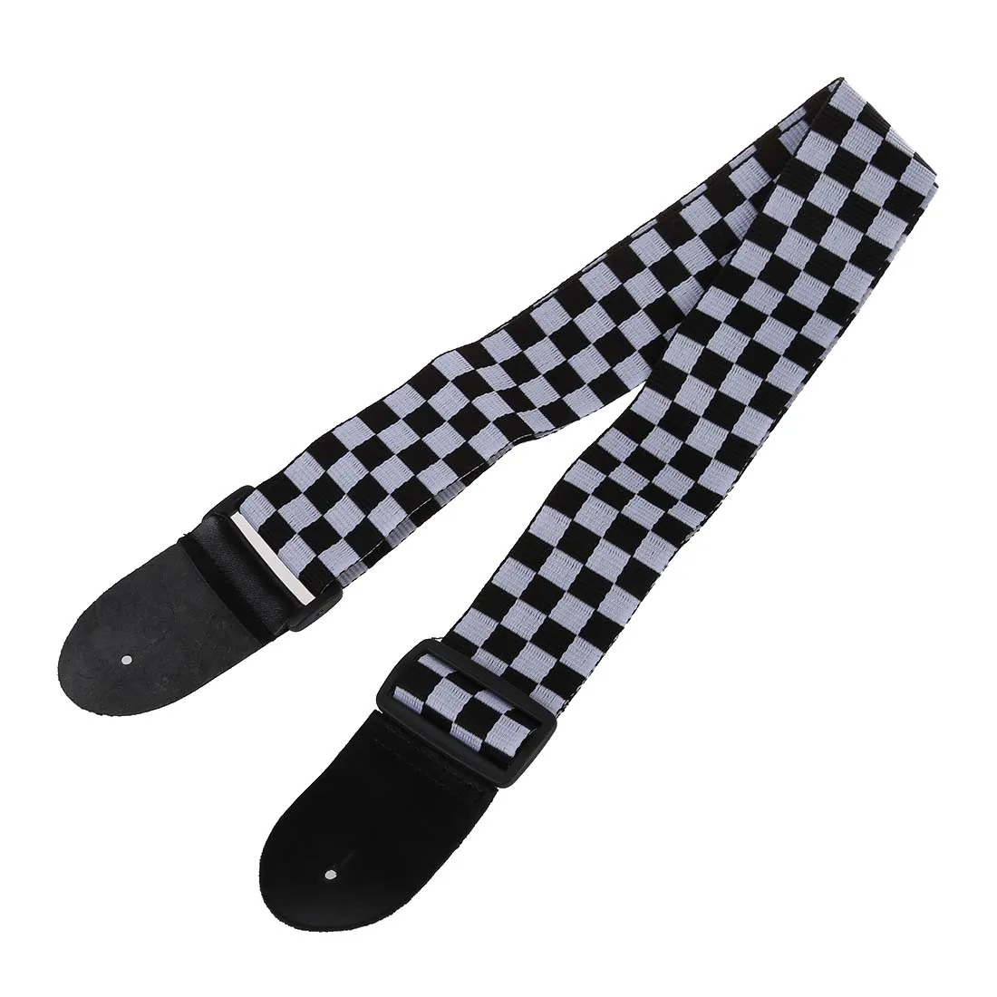

HOT 8X Black White Checker Flag Strap For Electric Acoustic Guitar Musical Instrument