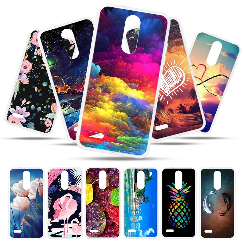 

Bolomboy Painted Case For LG Aristo 2 Case Silicone Soft TPU Cases For LG Aristo2 X210 Cover Wildflowers Cute Animal Bags 5inch