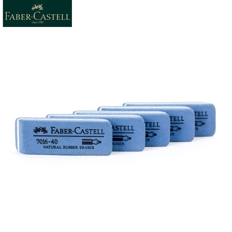 Faber Castell 천연 고무 지우개, 모래 고무 만년필, 어린이용 잉크 지우개, 7016-40, 1 피스