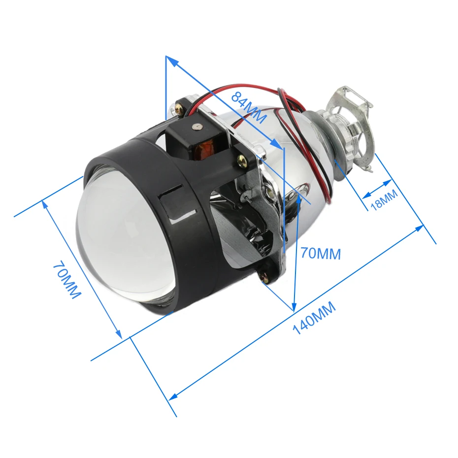 Ронан 2,5 Bi Xenon мини-Ver8.1 объектив проектора светодиодный с квадратной cob-матрицей глаза CNlight H1 лампы Стайлинг для автомобиля фары H1 H4 H7