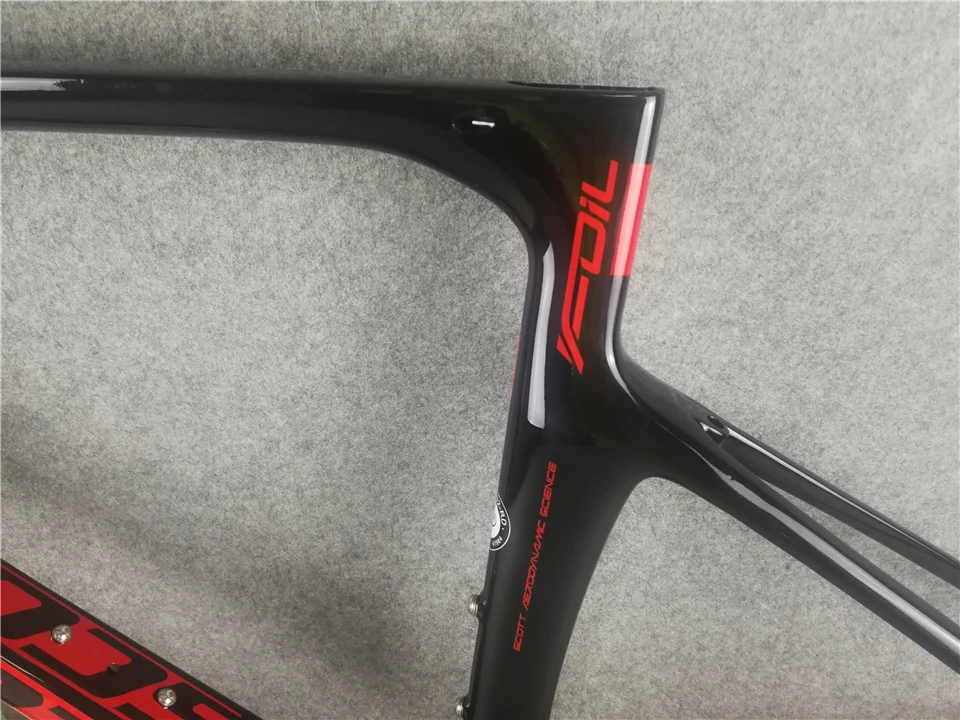 Discount Foil carbon bike frameset Black Red full carbon Road Bike Frame PF30 DI2 and Mechanical both 3