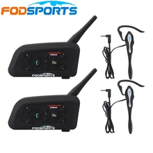 2 шт V6 Pro 850 mAh 6 гонщиков 1200 m Bluetooth гарнитура с заушником наушник для Футбол для футбольных судей байкер