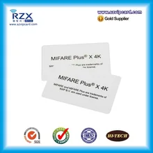 Frete grátis 200 pcs ISO14443A MIFARE Plus X 4 K em branco cartão inteligente para o sistema de controle de acesso