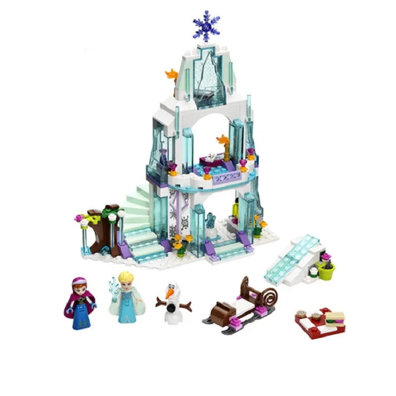 316pcs Legoe Friends Dream Princess Elsa Ice Castle Anna Set Building Blocks Gifts Toys Compatible LegoINGly | Игрушки и хобби