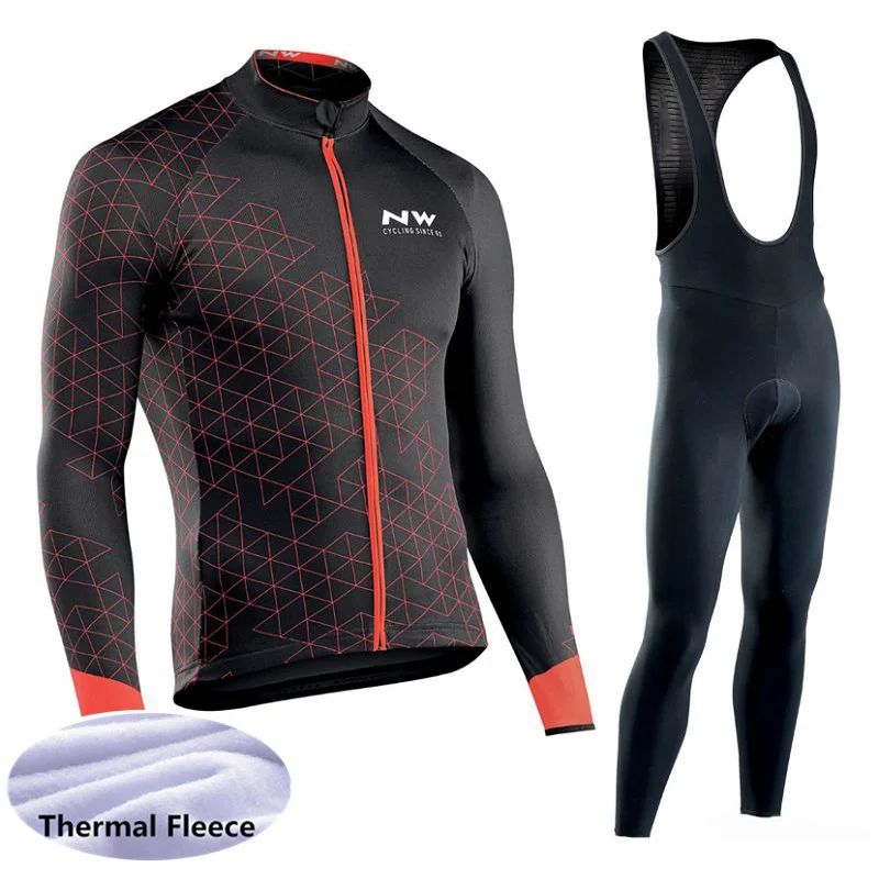 روبا Ciclismo الرجال الشتاء الدراجات جيرسي 2018 طويلة الأكمام الحرارية الصوف دراجة ارتداء MTB دراجة الملابس سباق بدلات رياضية K3001