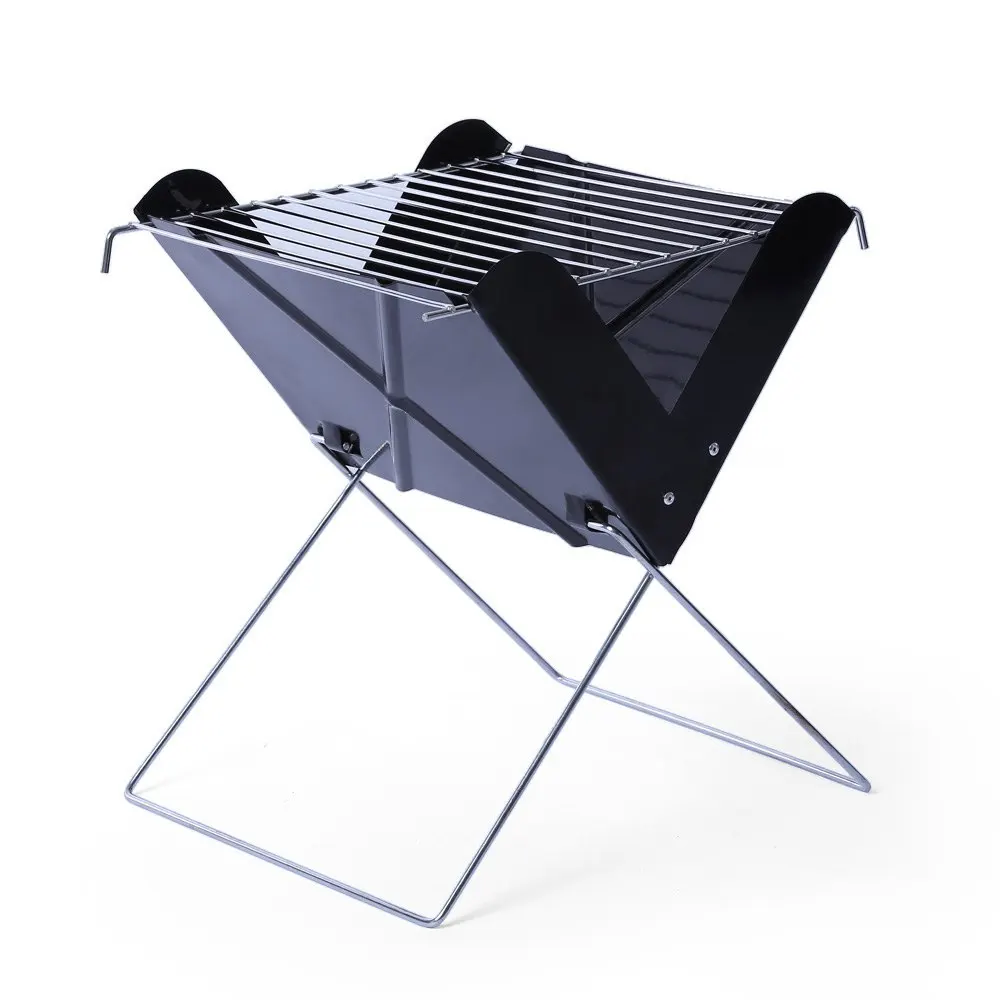 26 x 25cm X Shape Mini Split Barbecue Stove Portable Iron Grill Stove