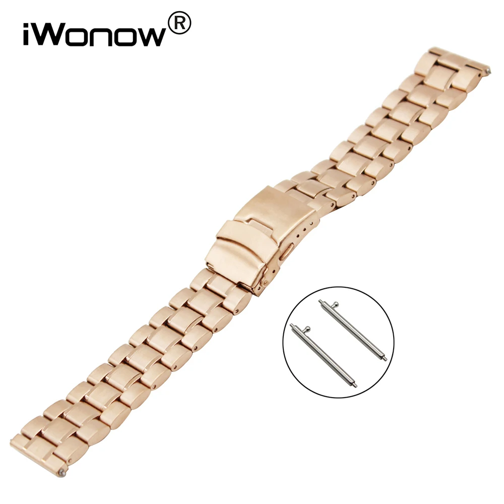 

Stainless Steel Watch Band 22mm for Samsung Gear S3 Classic Frontier Quick Release Strap Wrist Belt Bracelet Black Gold Silver