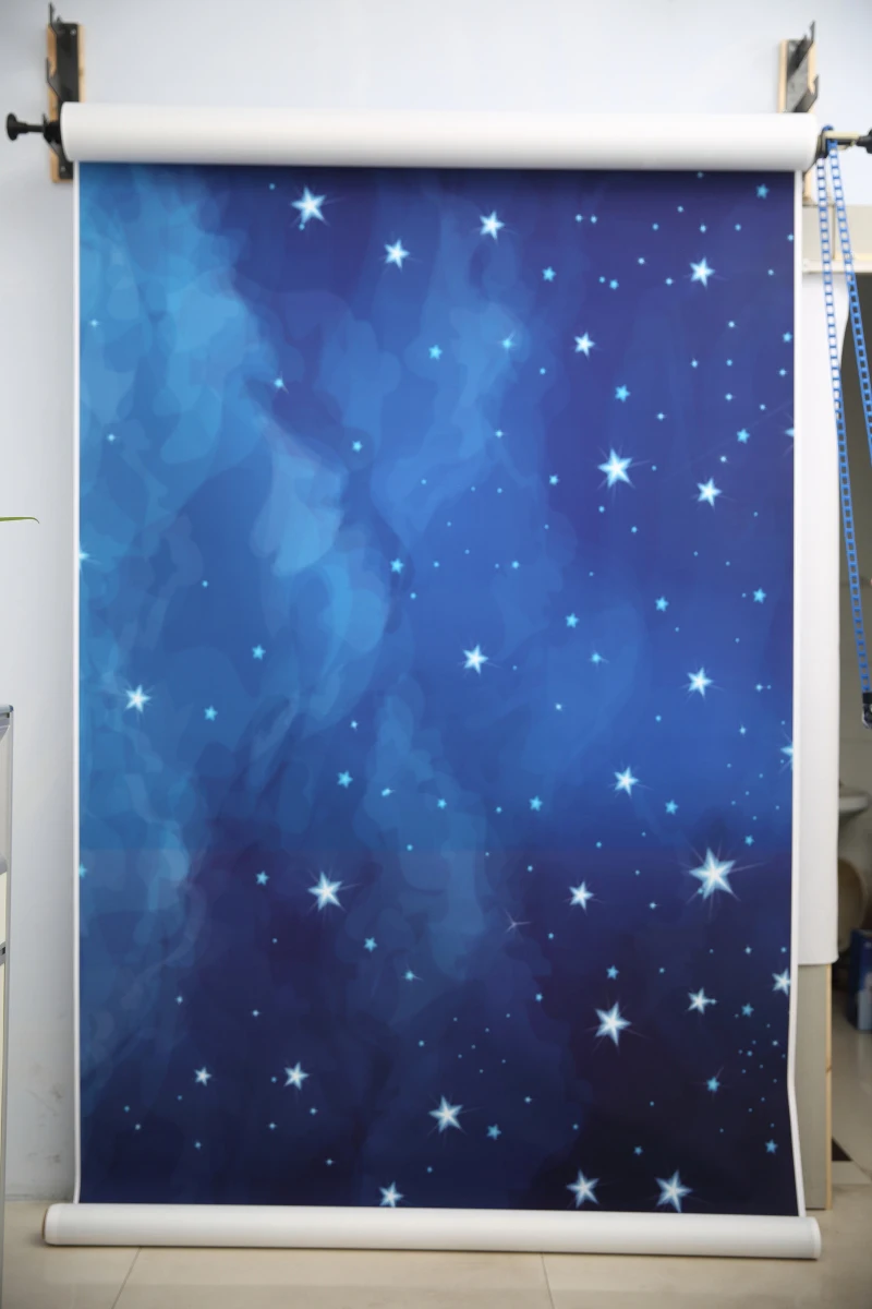 Фотофон HUAYI темно синее небо звезды фон для студии prop D6549|star backdrop|photography backgroundblue sky