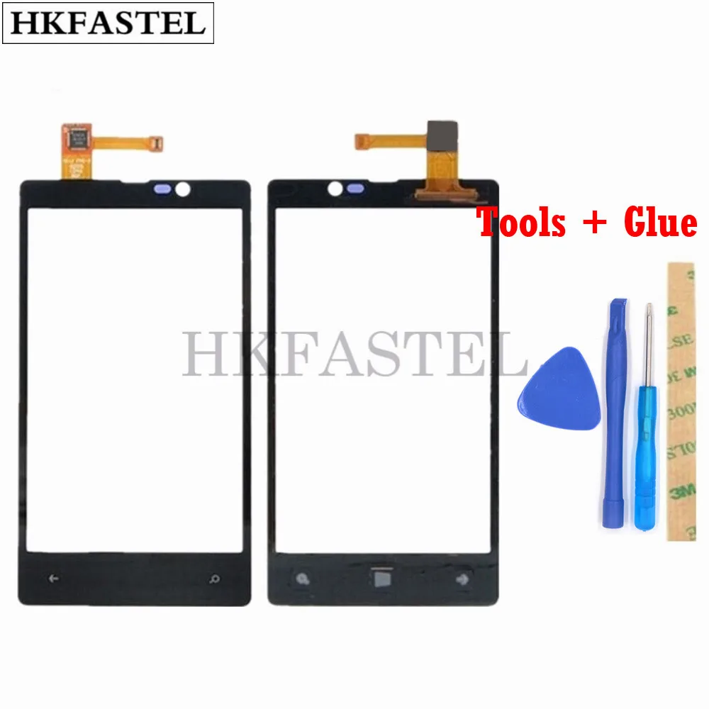 HKFASTEL Touch для Nokia Lumia 820 N820 сенсорный экран дигитайзер стекло внешняя Передняя