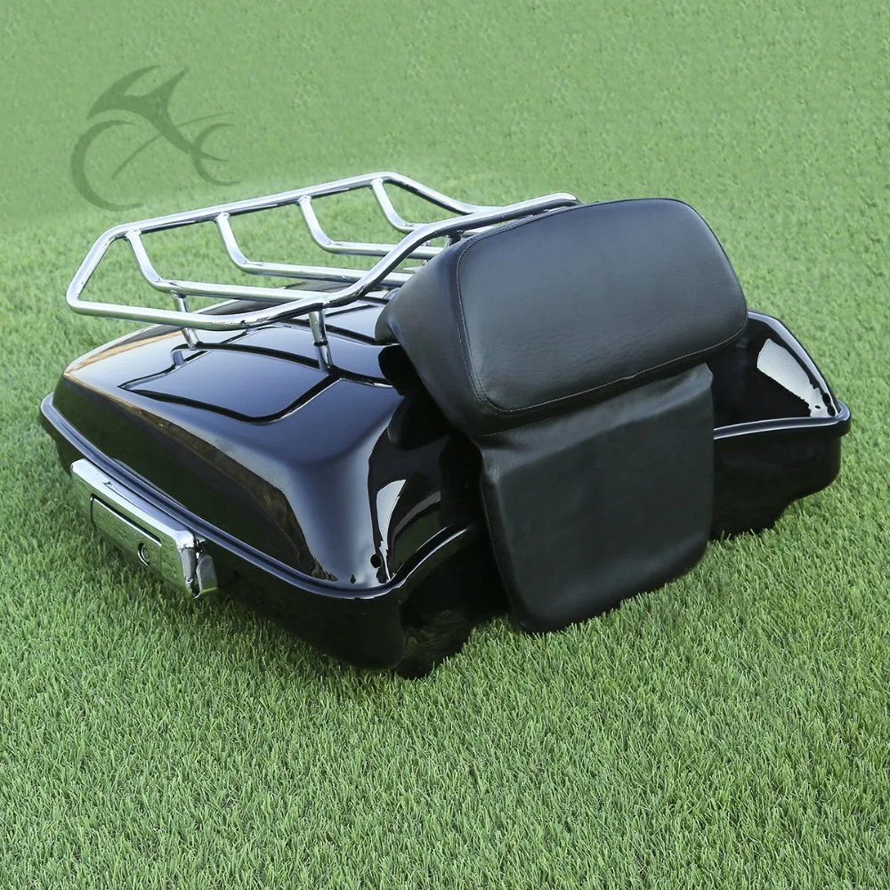 Мотоциклетная бритва 5," Упаковка багажник багажная спинка для Harley Touring Road King Electra Street Glide14-18 Запчасти для мотоциклов