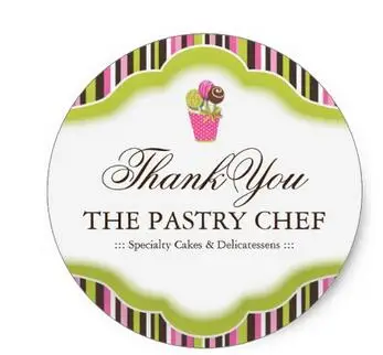 

3.8cm Bakery Thank You Stickers
