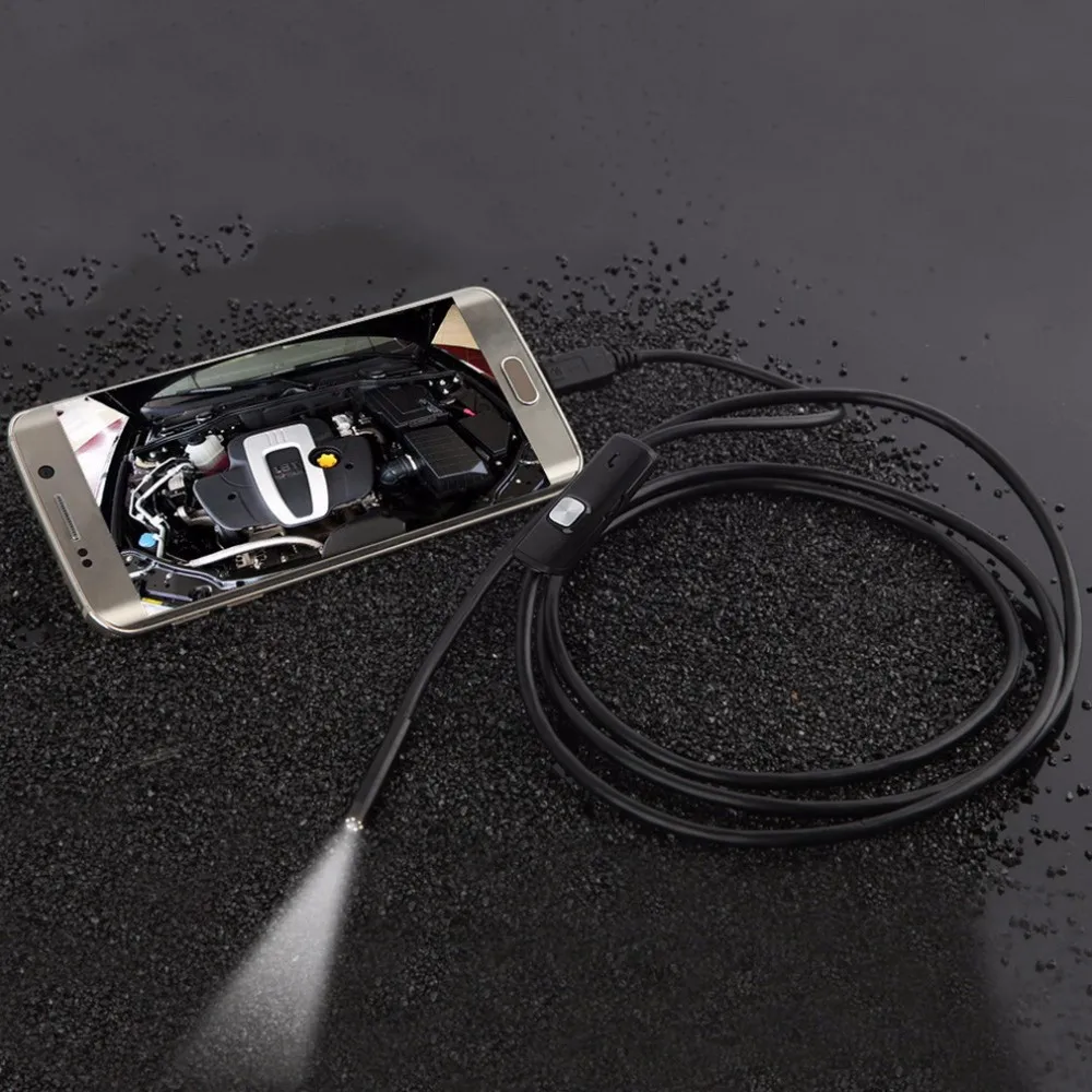 

Mini portable Endoscope Waterproof Inspection Borescope for Android Camera Lens 2M 5.5mm USB Cable Waterproof 720P Endoscope