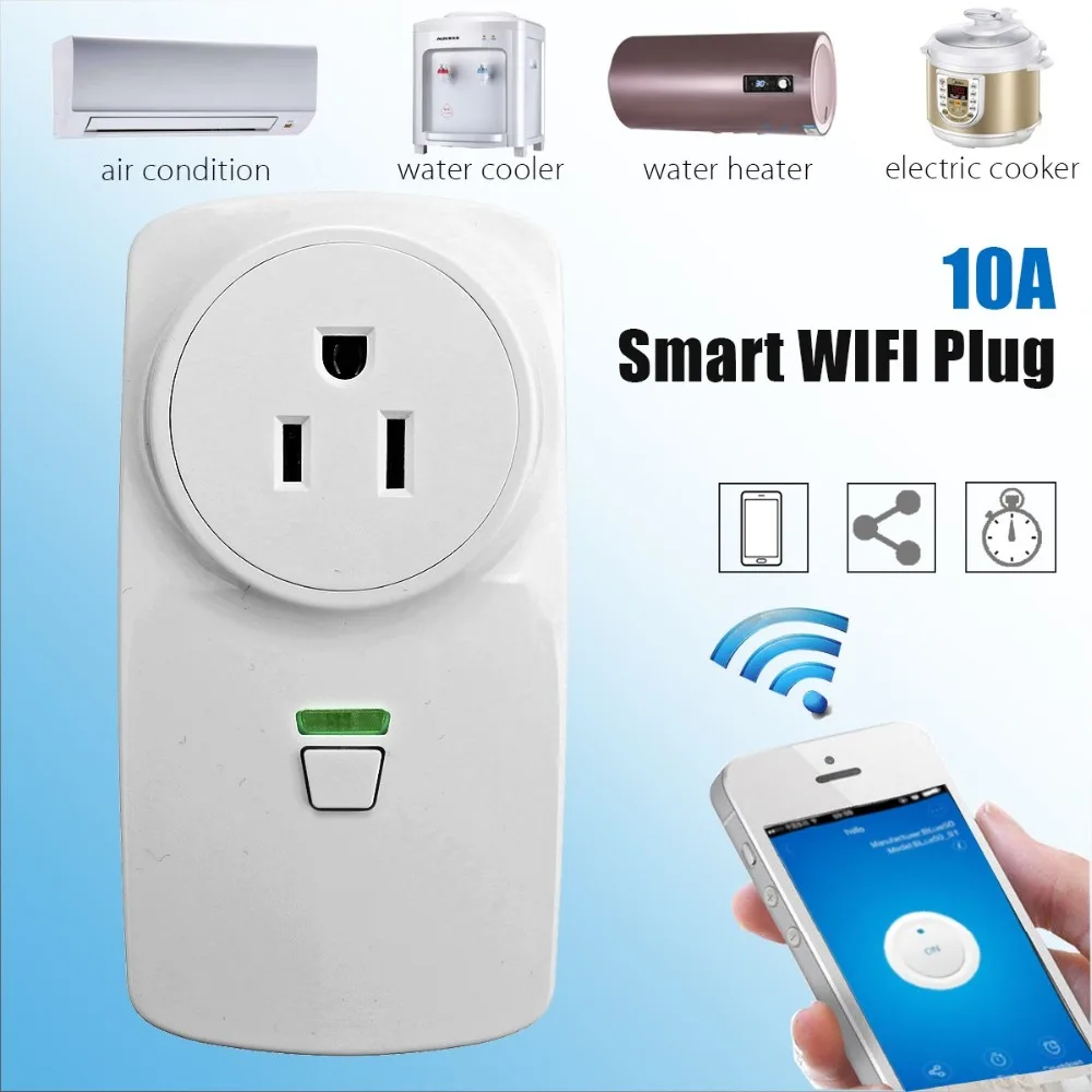 WI-FI Smart Plug-Smart Switch гнездо США Plug Аудио Управление сроки разъем Беспроводной Outlet