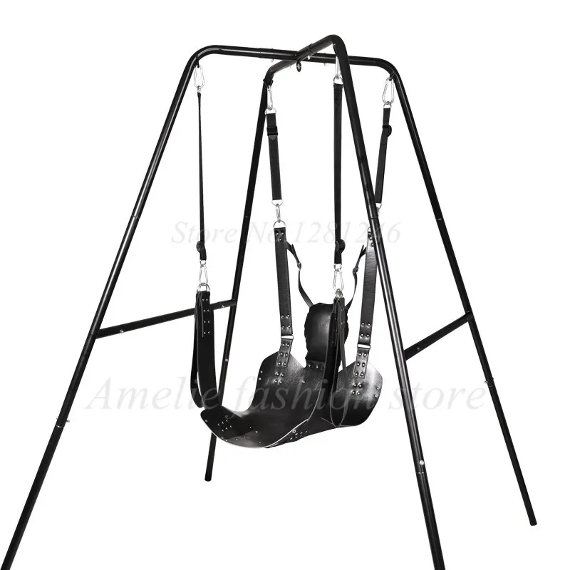 Top Quality Two Layers Leather Sling Sex Hammock Sex Swing Chair Leather bed Hammock and Pillow Adult Games Sex Toys For Couple