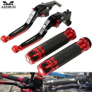 

Motorcycle Brake Clutch Lever Extendable+Handle Grips Handlebar For HONDA CB599/CB600F HORNET 1998-2006 2005 2004 2003 2002 2001