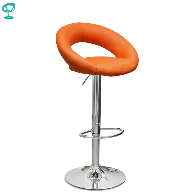 94522 Barneo N 84 Leather Kitchen Breakfast Bar Stool Swivel Bar Chair