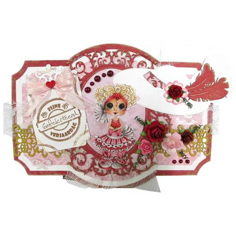 

Tag Rectangle Lace Frame Metal Cutting Dies for Scrapbooking New 2019 Craft Dies Cuts for Card Making Stitch Troqueles Stencil