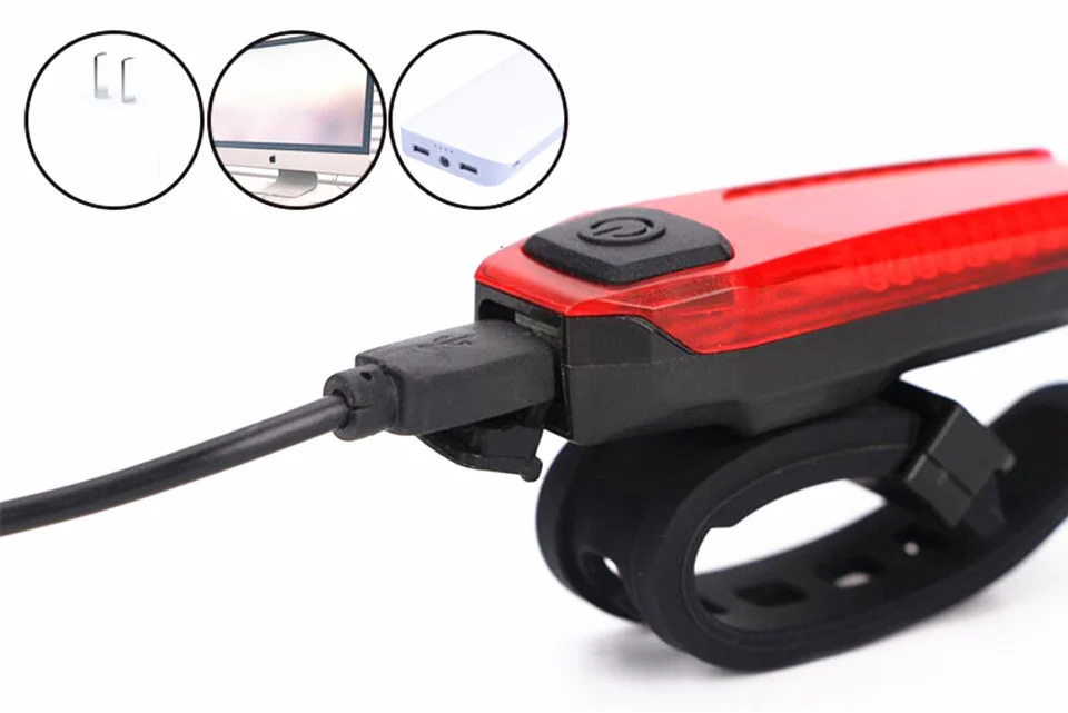 Best FTW bicycle light mountain road bike Tail rear Light USB Rechargeable safety Block Warning Light Bicycle Accessories F1251YQ 2 Best FTW bicycle light mountain road bike Tail rear Light USB Rechargeable safety Block Warning Light Bicycle Accessories F1251YQ 2