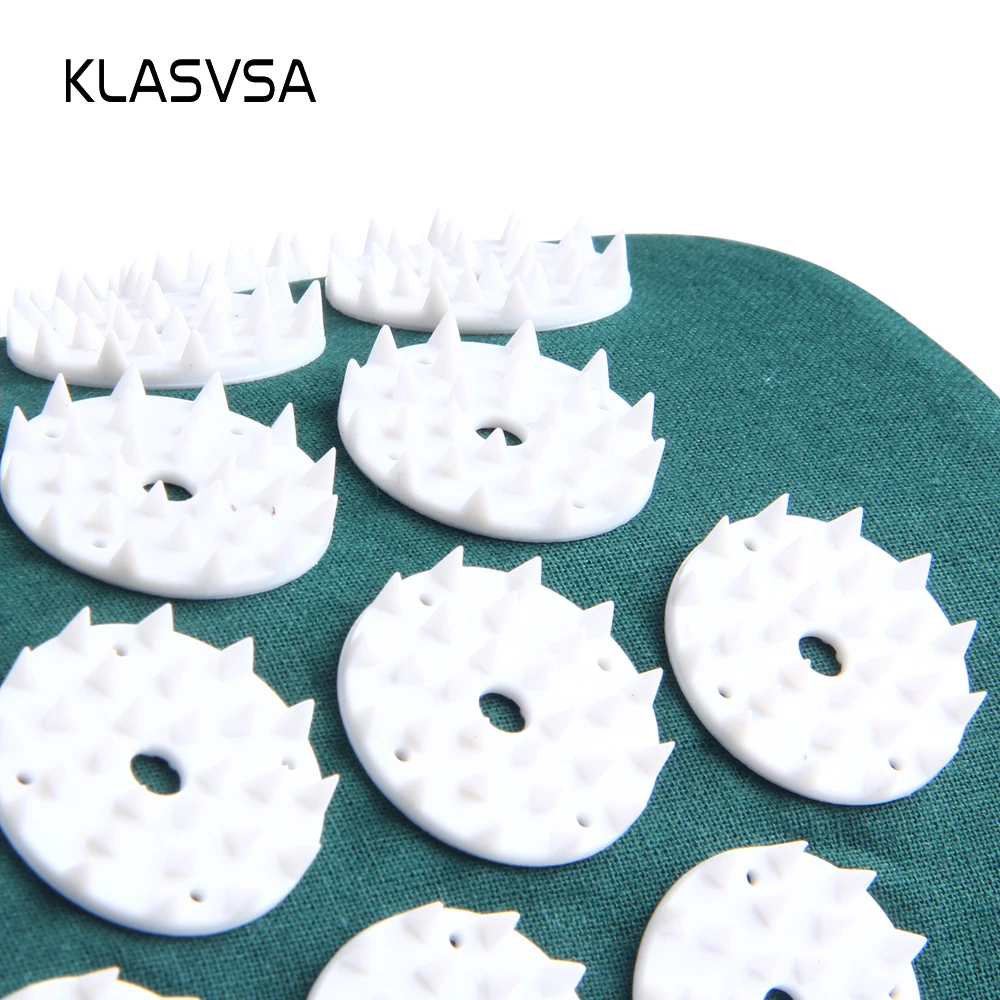 KLASVSA Acupressure Massager Cushion Pillow Acupuncture Stress Reflexology Mat Head Back Leg Foot Pain Relief Relax Health Care KLASVSA Acupressure Massager Cushion Pillow Acupuncture Stress Reflexology Mat Head Back Leg Foot Pain Relief Relax Health Care