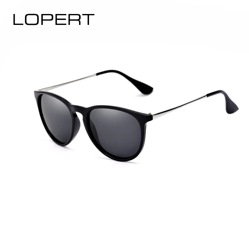 LOPERT Мода Cat Eye Женщины HD Поляризованные Очки Ретро Марка Дизайнер Солнцезащитные очки Элегантная дама Очки Для Женщин За Рулем очки солнцезащитные женские - Цвет линз: SET 3 Black