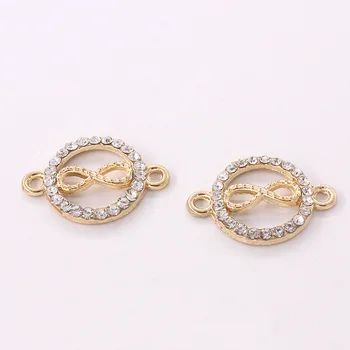 

NCRHGL 20pcs/lot Round Infinity 8 Figure Pendants For Necklace Bracelet Earrings Clothes Jewelry Accessories DIY Craft Findings