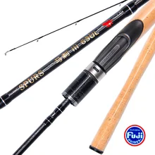 1,9 м высокоуглеродистая ULspinning Ручка Ультра светильник Teton литье/спиннинг; Удочка; с FUJI частей быстрая Удочка деревянная ручка