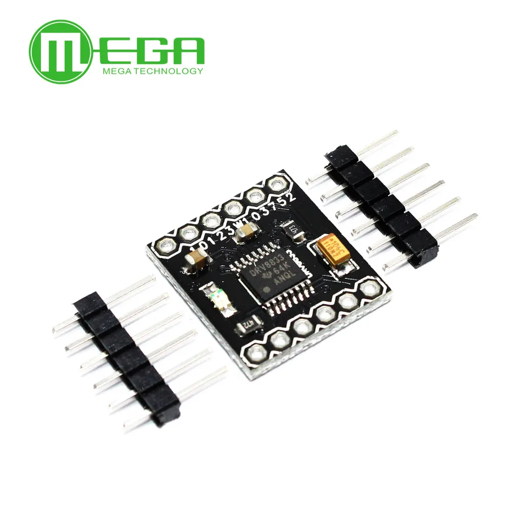 10 pces drv8833 2 canais dc motor driver placa do módulo 1.5a 3v-10v h-ponte