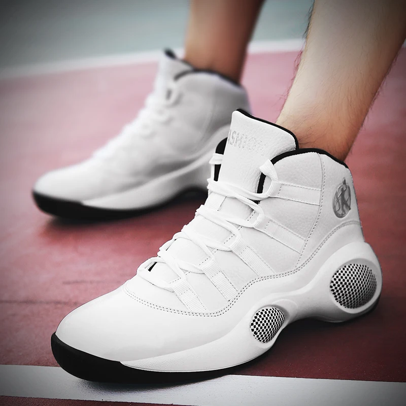 Qzsyog más tamaño 39-45 Cojines sneakers hombres Zapatillas de baloncesto de deporte Atlético entrenamiento al aire libre Botines baloncesto rojo Qzsyog más tamaño 39-45 Cojines sneakers hombres Zapatillas de baloncesto de deporte Atlético entrenamiento al aire libre Botines baloncesto rojo