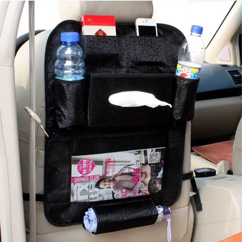 

Oxford cloth Car Storage Bags car seat covers Seat Back Protector For Children Kick Mats - holder ipad travel organizer