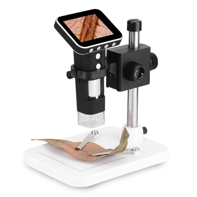 

Portable USB Digital Mobile Microscope LCD Screen Metal Stand Handheld Magnifier