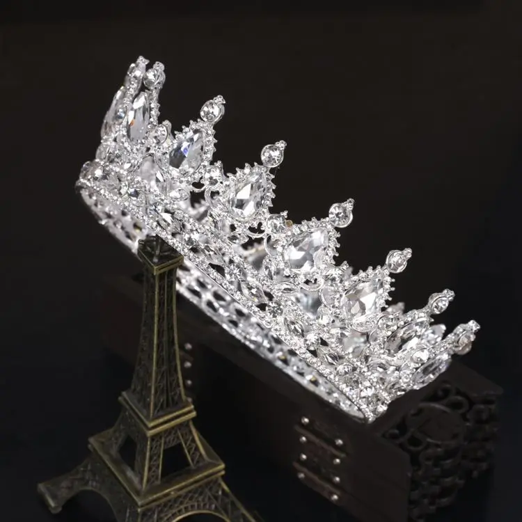 Hot Projetos Europeus Pavao Do Vintage Acessorios de Cristal Da Tiara Do Casamento Coroa de Noiva Tiara de Strass Tiaras Coroas Pageant (3)