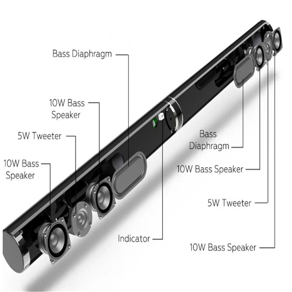Home Theater Sound System Music Center Soundbar For Tv Home Audio System Bluetooth Speaker Column Home Cinema Sound Bar Acoustic