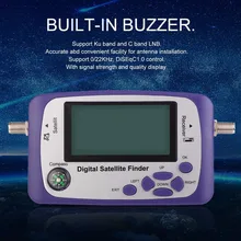 Digital Satellite TV Receiver Satellite Finder TV Signal Receiver Satlink Receptor Buzzer LCD FTA Dish