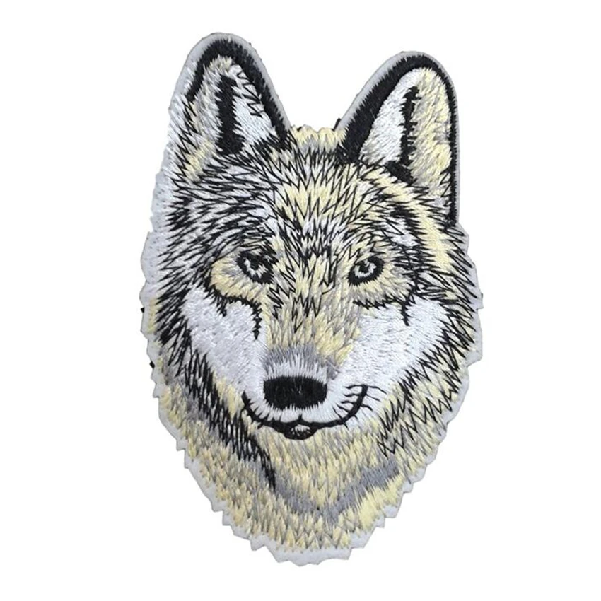 

WOLF Iron On Patch Applique Wildlife Animal Husky Dog Motif Fabric Decal 3.6 x 2.4 inches (9 x 6 cm)