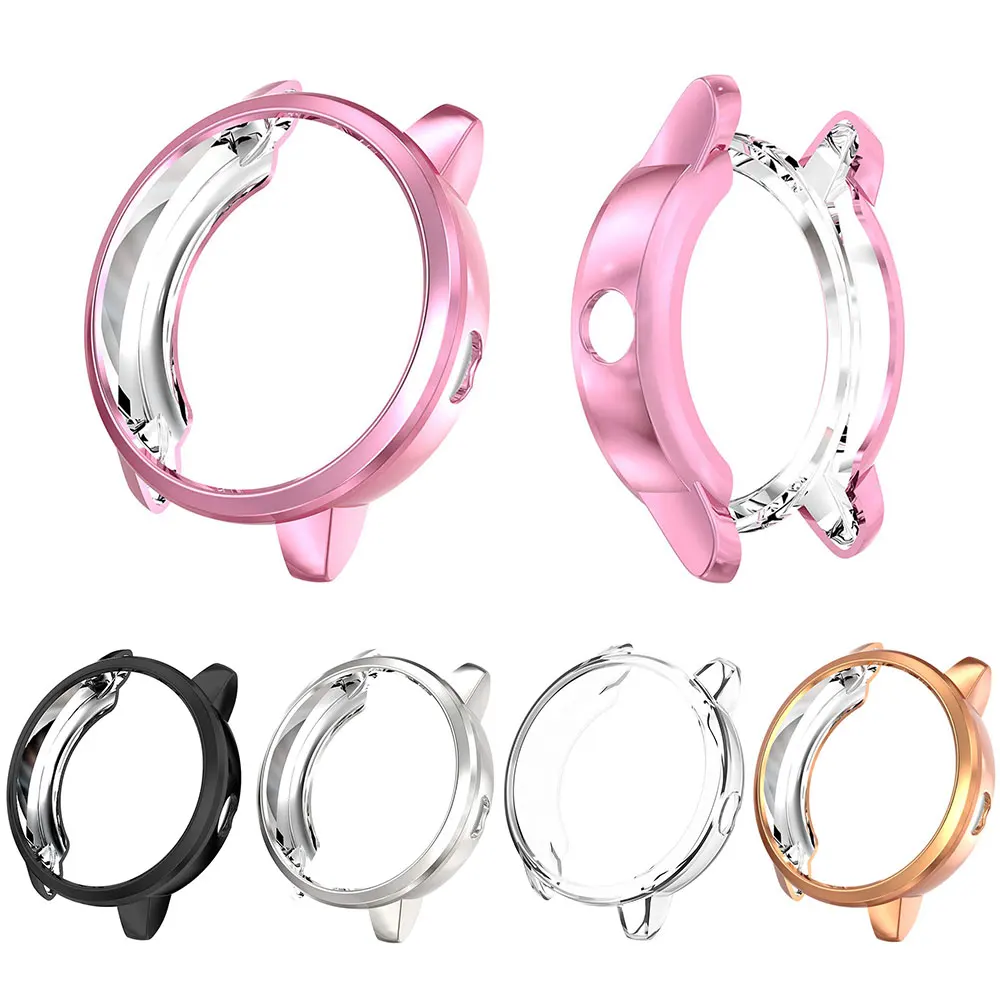 

FOLOME Watch Case Hollow-Out Soft TPU Electroplated Cover For Garmin Vivoactive 3 Impact Protection Watch Shell Accessories